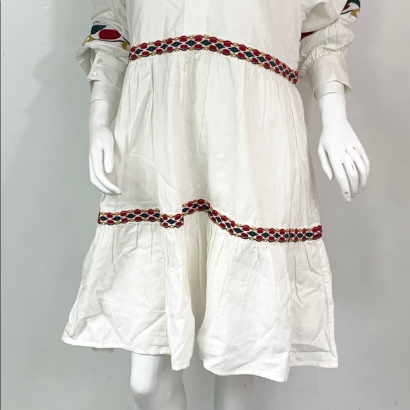 white boho tunic dress